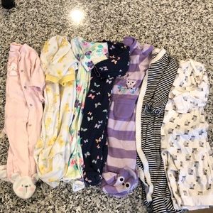 Long sleeve pajama bundle/lot baby girl